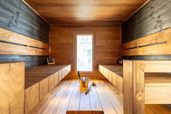 Summer vacation at the sauna cabin